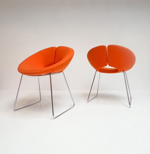 Chaise Little Apollo Artifort Orange Par Patrick Norguet (Loose)