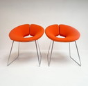 Chaise Little Apollo Artifort Orange Par Patrick Norguet (Loose)