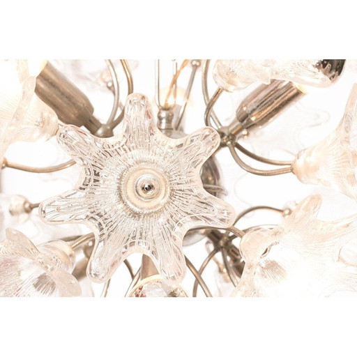 Lustre à fleurs Venini pour VeArt 1960