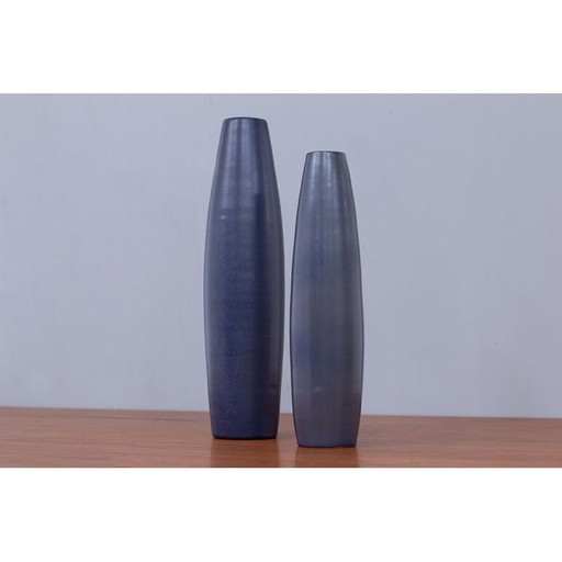 Paire de vases en céramique vintage d'Ingrid Atterberg pour Upsala Ekeby, Suède