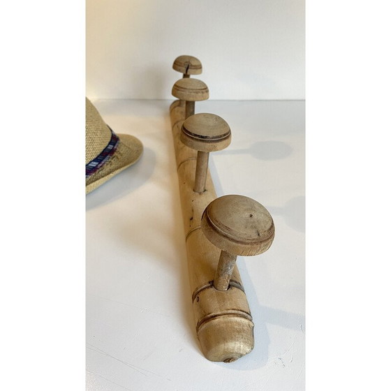 Image 1 of Porte-manteau vintage en bois de bambou, 1920