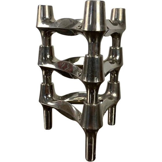 Image 1 of Lot de 3 bougeoirs modulaires vintage Bmf Nagel, 1970