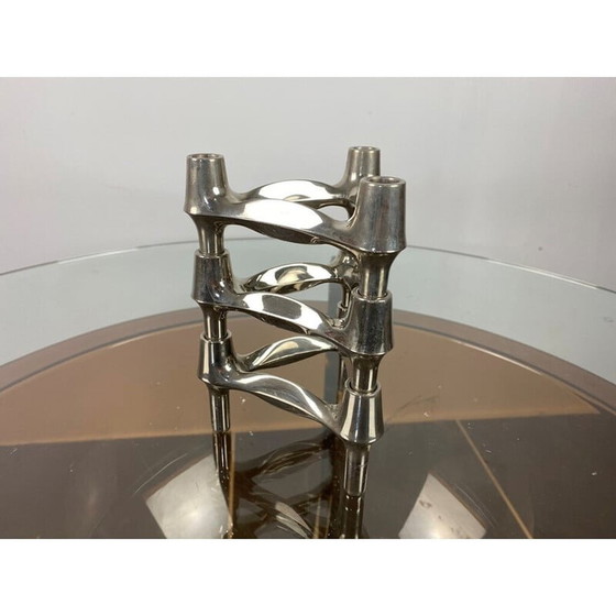 Image 1 of Lot de 3 bougeoirs modulaires vintage Bmf Nagel, 1970