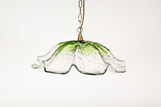 Image 1 of Lampe pendante italienne en verre