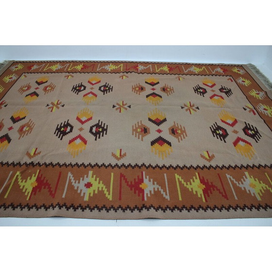 Image 1 of Tapis vintage en laine, Tchécoslovaquie 1940