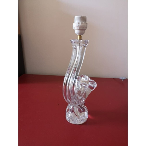 Image 1 of Paire de lampes suspendues en cristal de Daum, 1960