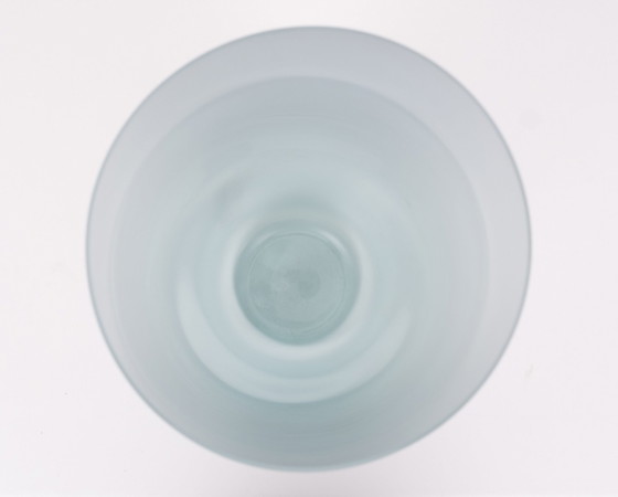 Image 1 of Bert Frijns Glass Art Vase en verre vert 58 cm de haut