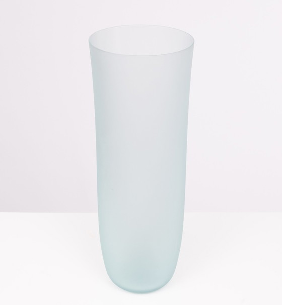 Image 1 of Bert Frijns Glass Art Vase en verre vert 58 cm de haut