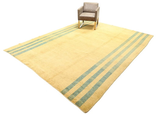 Tapis persan original noué à la main Gabbeh Ghashghaï 339 X 259 cm Nomade