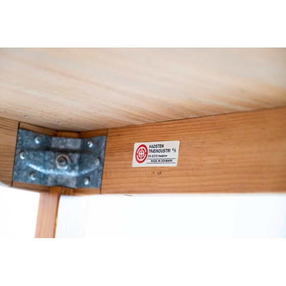 Image 1 of Bureau vintage en pin de l'Oregon par Andreas Hansen et Hadsten Wood Industry