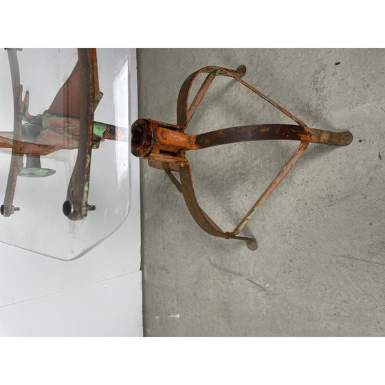 Image 1 of Chaise d'atelier vintage en plexiglas épais, 1980