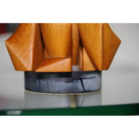 Image 1 of Sculture vintage en bois de Maurice Munck 1960s