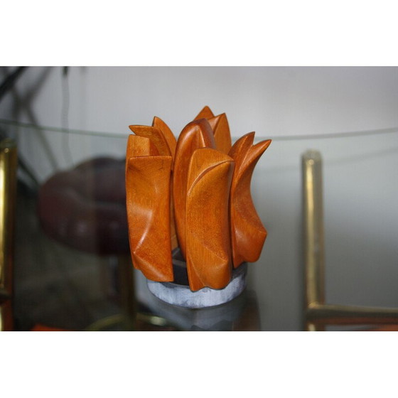 Image 1 of Sculture vintage en bois de Maurice Munck 1960s