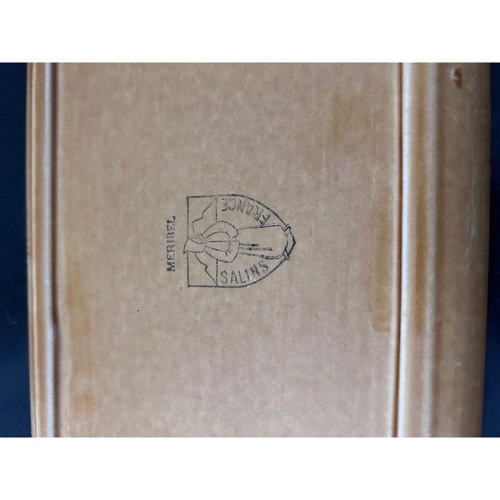 Image 1 of Plat à gâteau vintage de Méribel en faïence de Salins, 1950