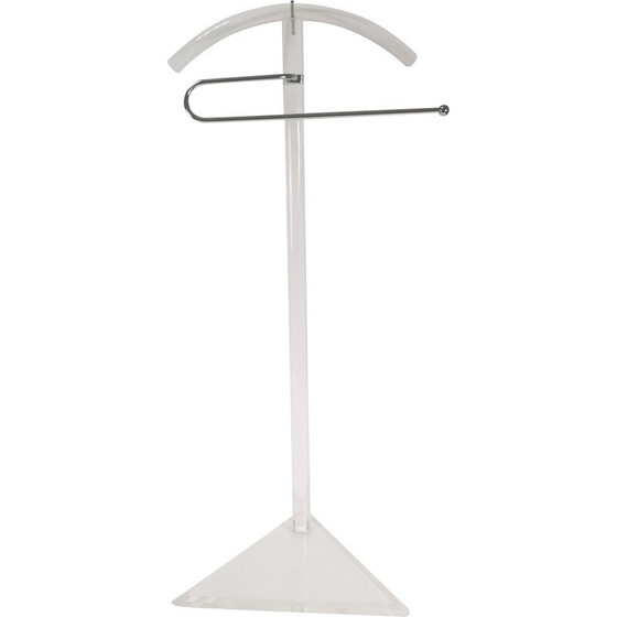 Image 1 of Porte-manteau vintage en verre plexi, Italie 1970