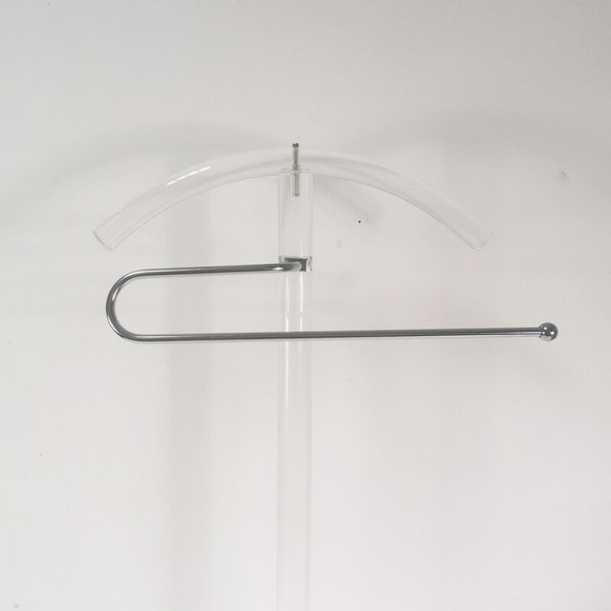 Image 1 of Porte-manteau vintage en verre plexi, Italie 1970