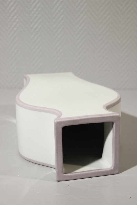 Image 1 of Fabienne Jouvin Paris - Grand Vase Minimaliste Post-Moderniste France 1990S