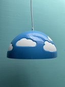 Lampe suspendue vintage Ikea Skojig Clouds