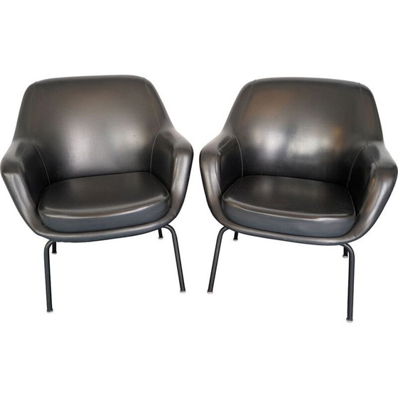 Image 1 of Paire de fauteuils vintage Olli Mannermaa par Cassina, Italie, années 1960