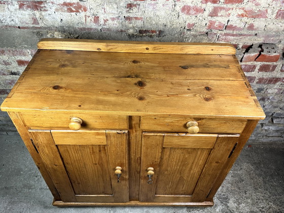 Image 1 of Meuble De Rangement Buffet En Pichepin Xix Eme