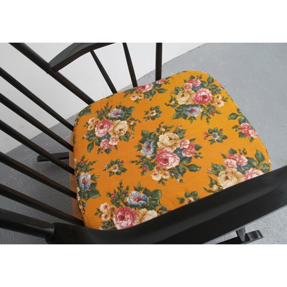 Image 1 of Fauteuil à bascule vintage scandinave des années 1950