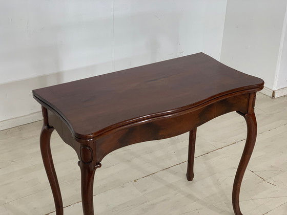 Image 1 of Louis philippe table à manger table de cuisine vers 1880