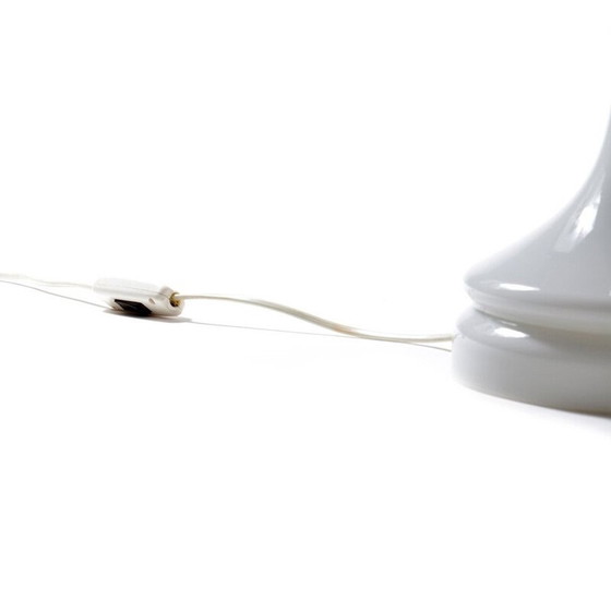 Image 1 of Lampe de bureau vintage en verre opale blanc par Ivan Jakes pour Sklarny Rapotin, Tchécoslovaquie 1960