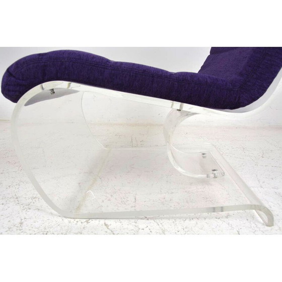 Image 1 of Fauteuil vintage en velours "Space Age", 1970