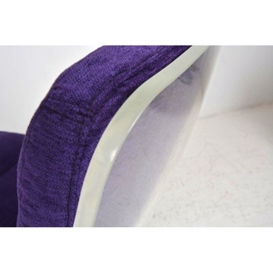 Image 1 of Fauteuil vintage en velours "Space Age", 1970