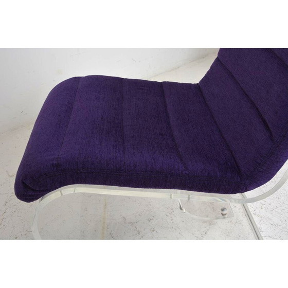Image 1 of Fauteuil vintage en velours "Space Age", 1970