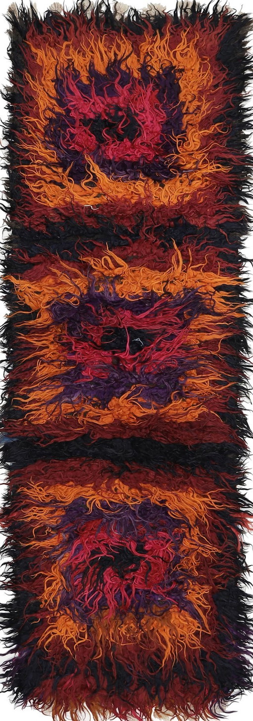 Designer Tissé à la main Kilim Moderne Et Plante Couleur Naturelle - Kilim - 296 cm - 92 cm - Zottel Kelim