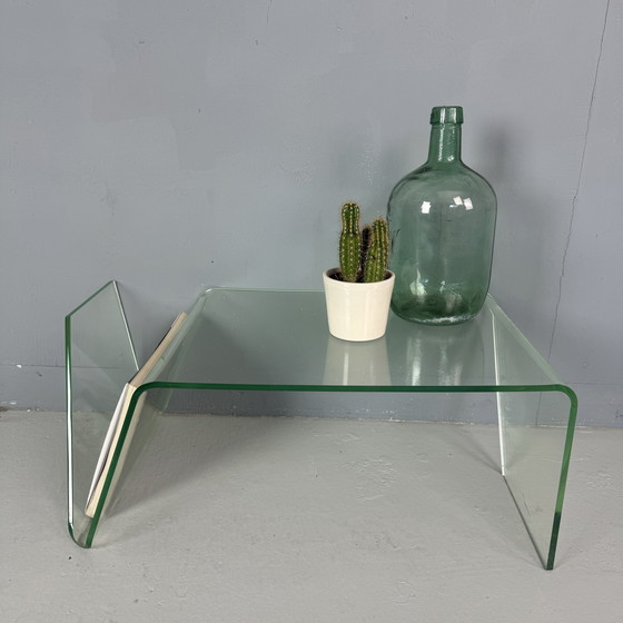 Image 1 of Table d'appoint minimaliste en plexiglas Support de conférence annexe