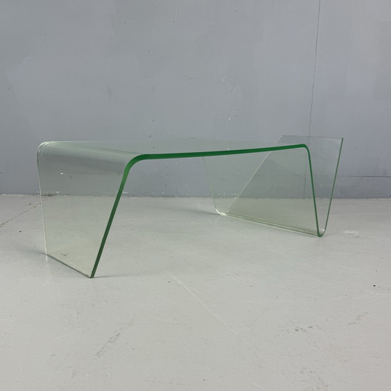 Image 1 of Table d'appoint minimaliste en plexiglas Support de conférence annexe