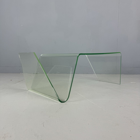 Image 1 of Table d'appoint minimaliste en plexiglas Support de conférence annexe