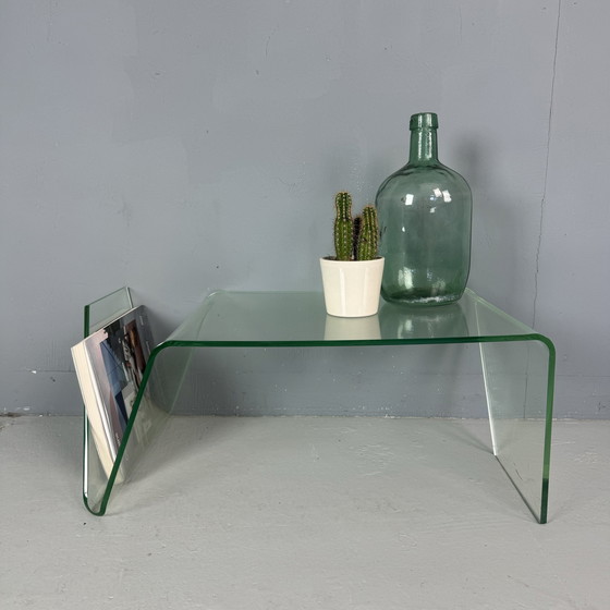 Image 1 of Table d'appoint minimaliste en plexiglas Support de conférence annexe