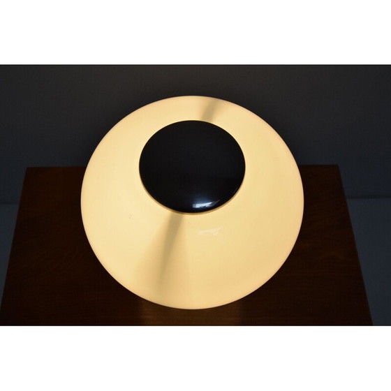 Image 1 of Lampe Vintage Art Déco en verre et métal, Tchécoslovaquie 1930