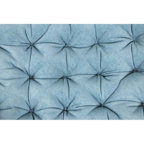 Image 1 of Paire de fauteuils "Papasan" vintage en rotin et tissu matelassé, 1970