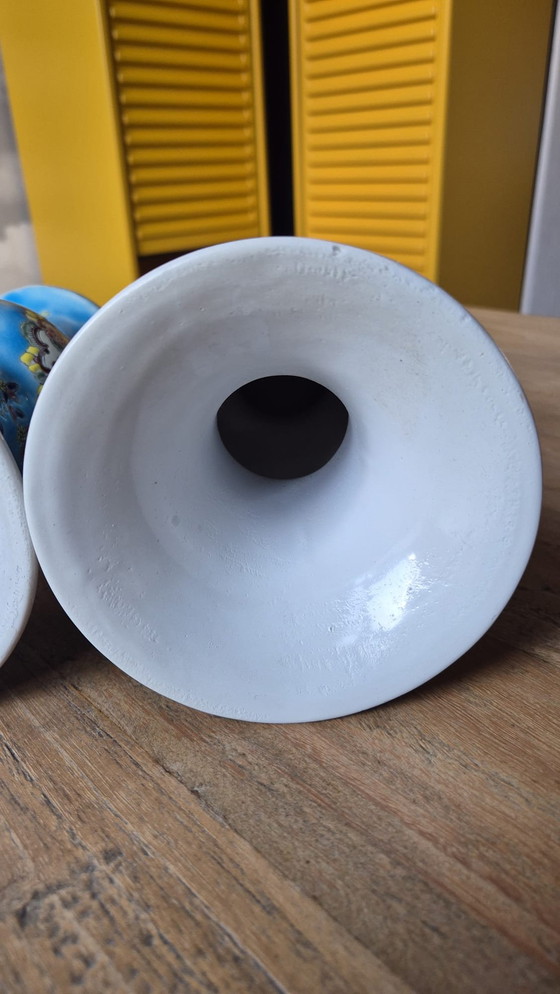 Image 1 of Vases de style Longwy