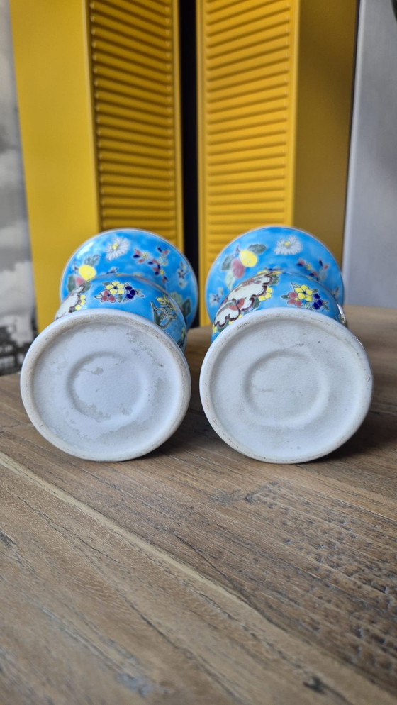 Image 1 of Vases de style Longwy