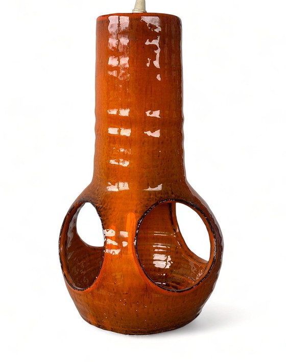 Image 1 of Lampe à suspension Space Age Hot Lava Ceramic 70s Lampe Vintage Mid Century
