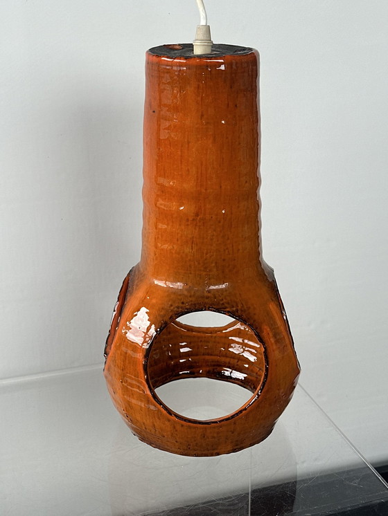 Image 1 of Lampe à suspension Space Age Hot Lava Ceramic 70s Lampe Vintage Mid Century