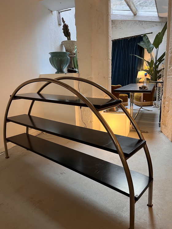 Image 1 of Etagère En Inox Année 80