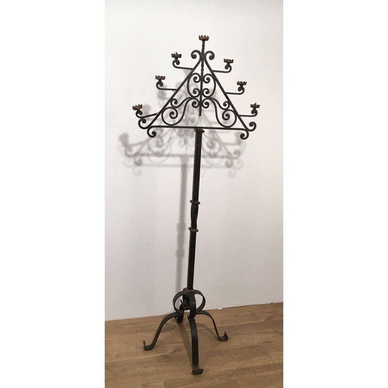 Image 1 of Lampadaire vintage à 7 bras, 1940