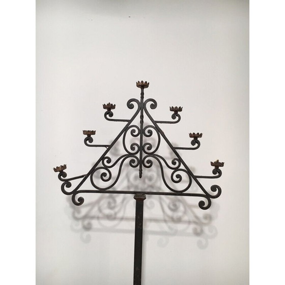 Image 1 of Lampadaire vintage à 7 bras, 1940