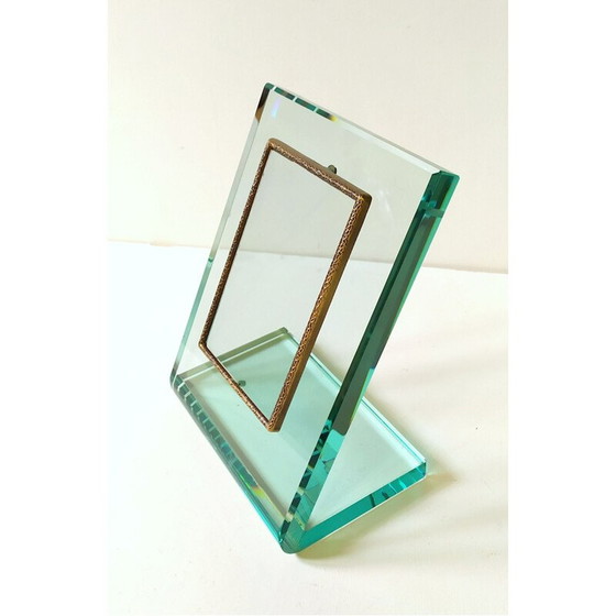 Image 1 of Cadre photo vintage en cristal par Pietro Chiesa pour Fontana Arte, 1940