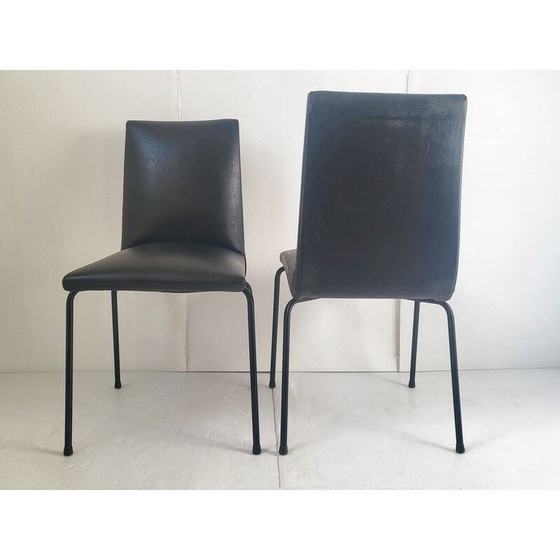 Image 1 of Ensemble de 4 chaises Meurop vintage par Pierre Guariche, 1960
