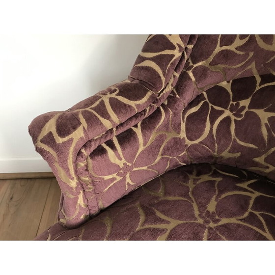 Image 1 of Lit de jour en tissu vintage