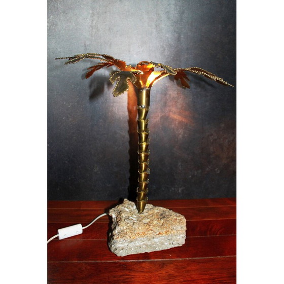 Image 1 of Lampe de palmier vintage brutaliste 1970