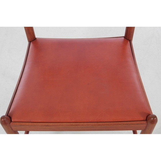 Image 1 of Ensemble de 6 chaises scandinaves vintage en teck