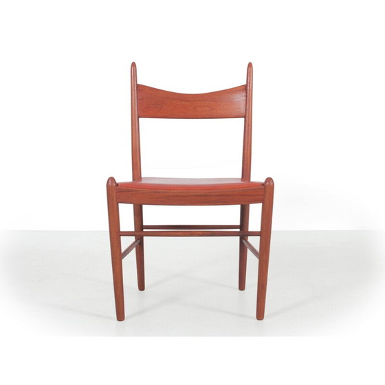 Image 1 of Ensemble de 6 chaises scandinaves vintage en teck